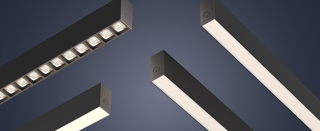 modulares Profilsystem LYV 4 verschiedene Optiken von RIDI