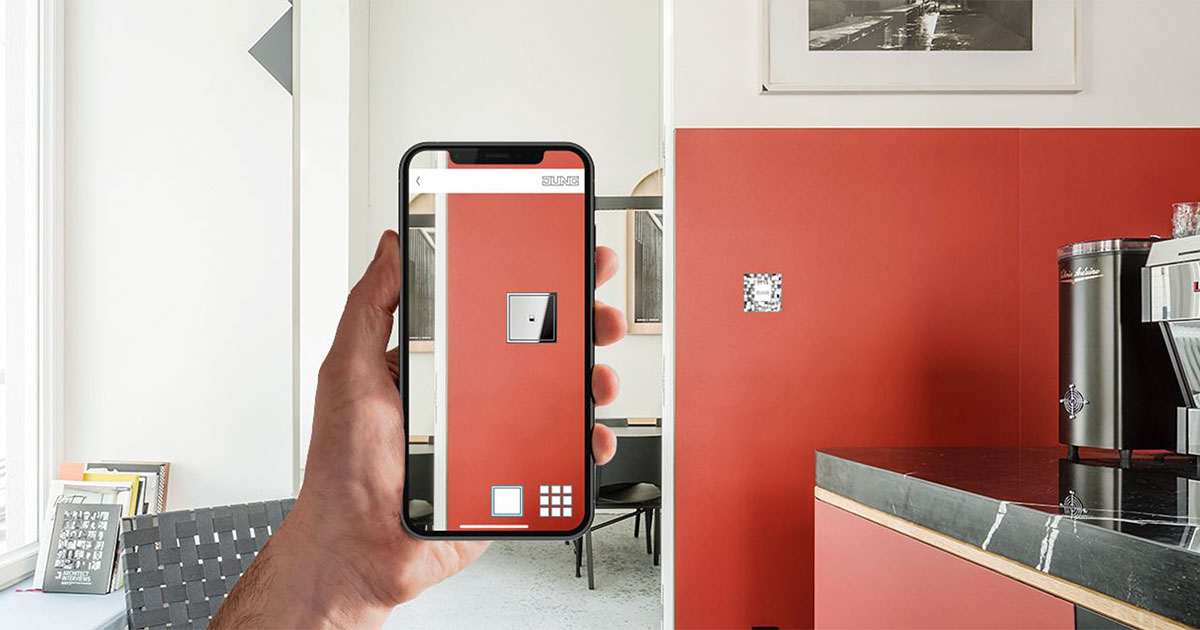 JUNG App AR-Studio - Augmented Reality JUNG l erleben und einplanen