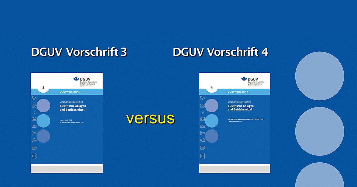 Dguv Vorschrift 3 Und 4 Elektrische Anlagen Und Betriebsmittel: Sicherheitskontrollen