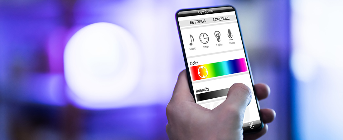smarte Lichtsteuerung per Smartphone
