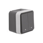 Jalousie-Serienschalter Pfeile AP W.1 grau