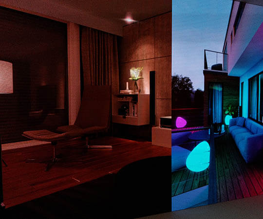 Gira Smart Villa - Lichtsteuerung Indoor und Outdoor