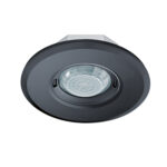 Decken-Bewegungsmelder 360° Unterputz, rund Schwarz