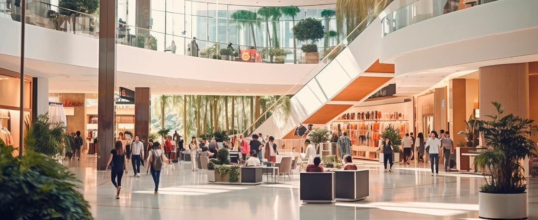 Bild eines Einkaufszentrum - Energiezähler von ABB