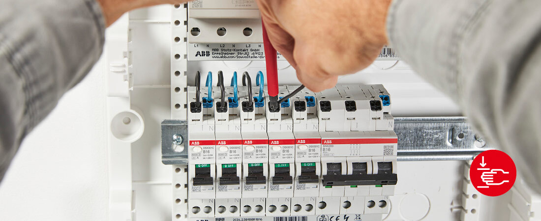 Bild der Installation Flexline Produkte von ABB