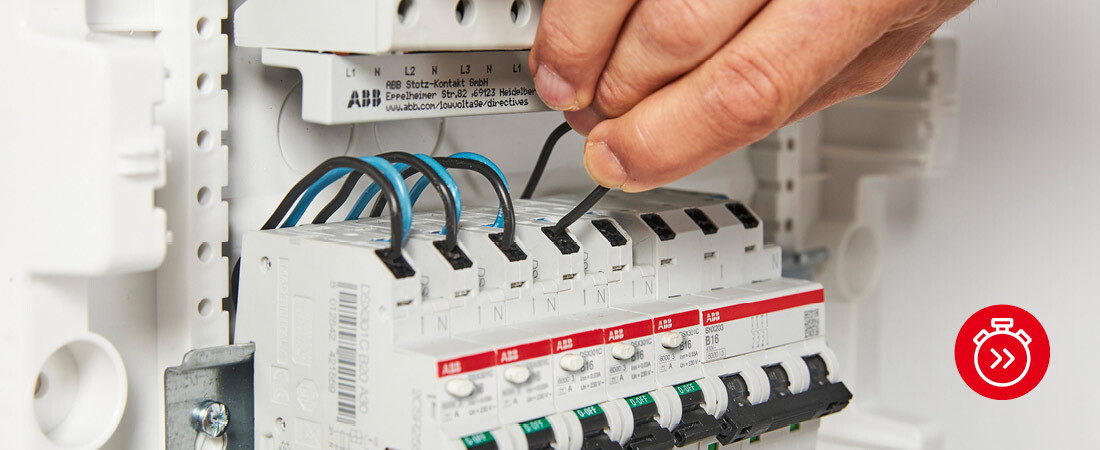 Bild der Installation der ABB Flexline