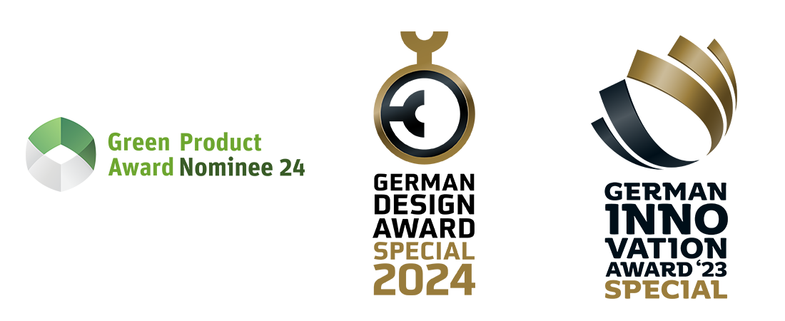 Green Product-, German Design- und German Innovation Award