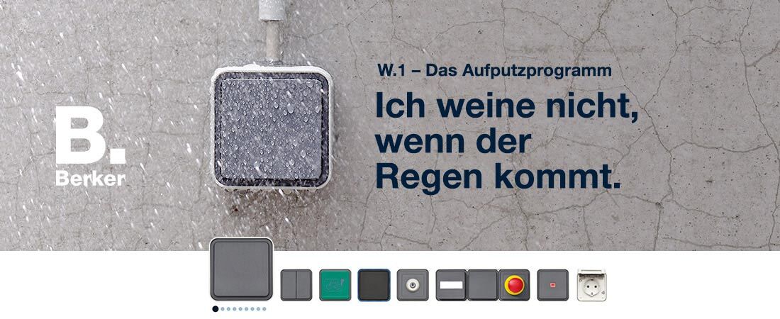 Berker W.1 - Feuchtraum- Aufputzprogramm