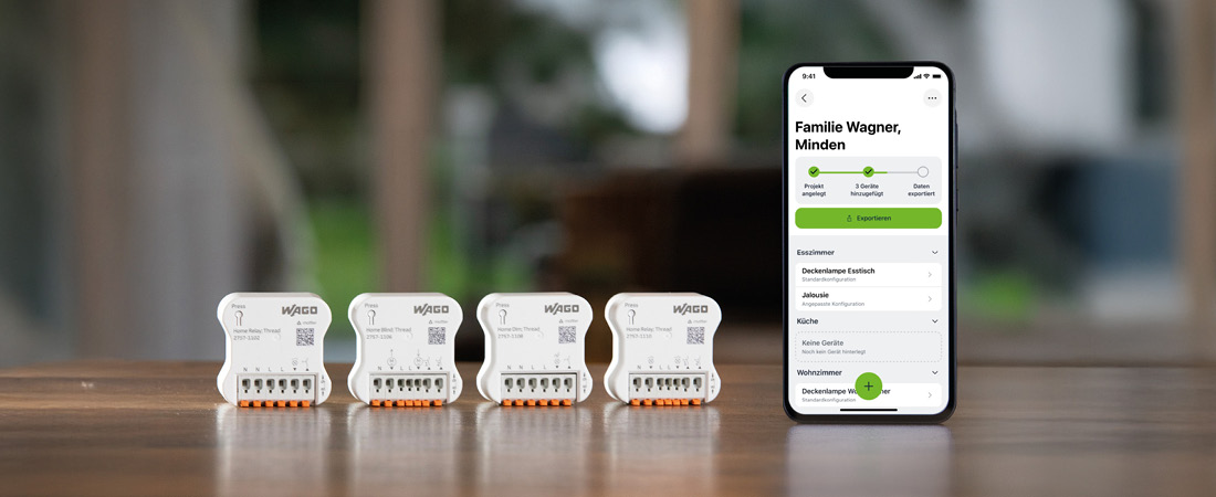 WAGO Home Automation Produkte und die Anwendungsapp