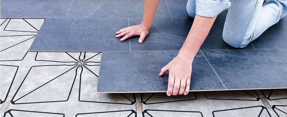 Installation unter dem Boden