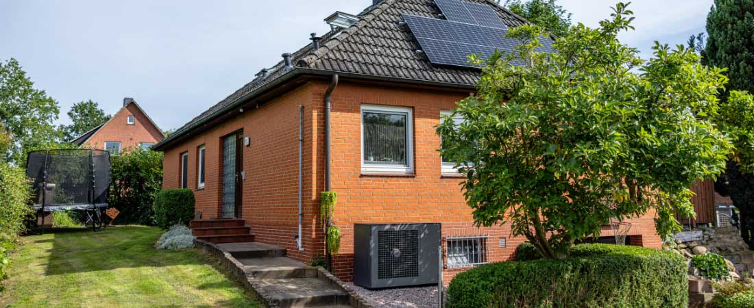 Installation innerhalb von drei Stunden: Das Haus mit Baujahr 1972 hat eine beheizte Wohnfläche von 250 m2.