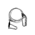 Fallschutz-Set mit Y-Stahlseil 1000 mm zur Befestigung von JUNA- Deckeneinlegeleuchten an der festen Decke hinter der Systemdecke von Esylux