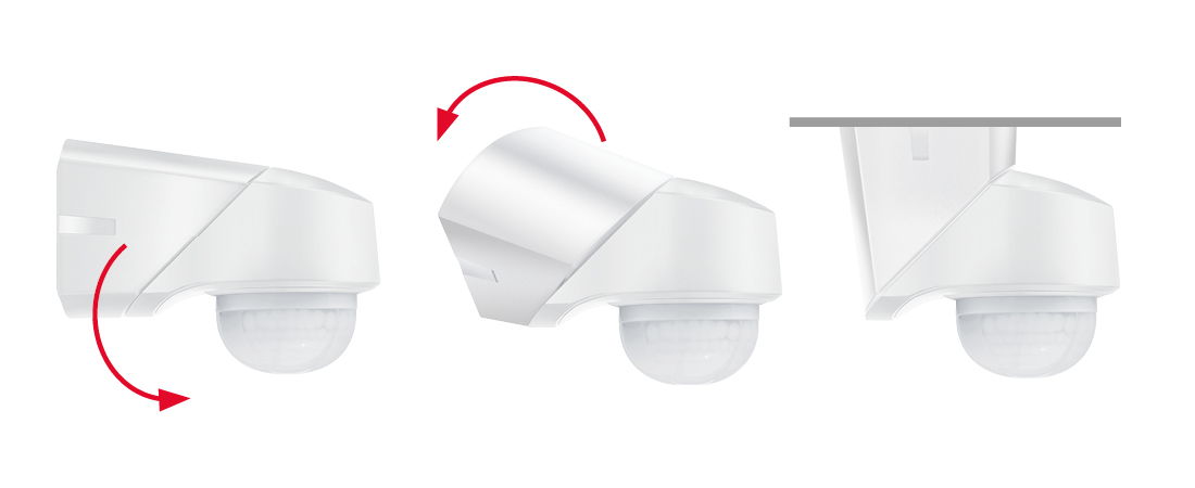 BEWEGUNGSMELDER SERIE RC von Esylux Variable Ausrichtung