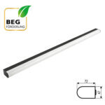 Produktbild FLAT MIRROR Leuchte von EVN in schwarz