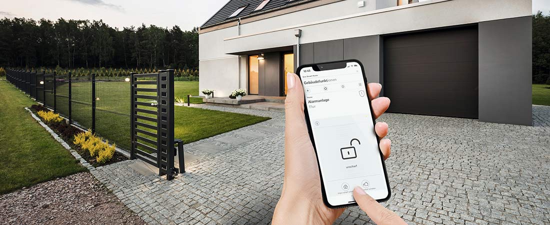 Gira Smart Home App - Sicherheitssystem Alarm Connect