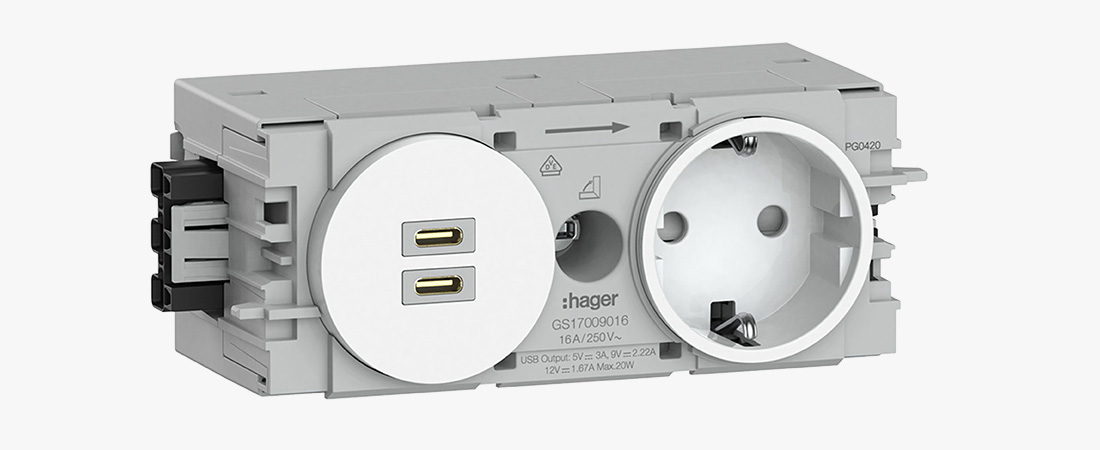 Produktbild Steckdose der BR-Family von Hager