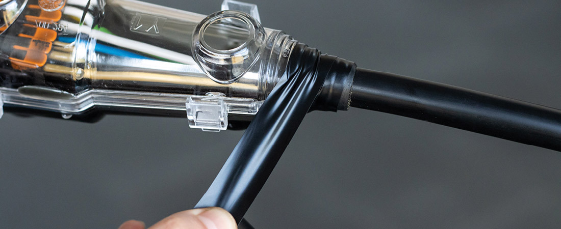Anwendungsbild der PVC-Isolierbänder 328 von Cellpack in verschiedenen Farben