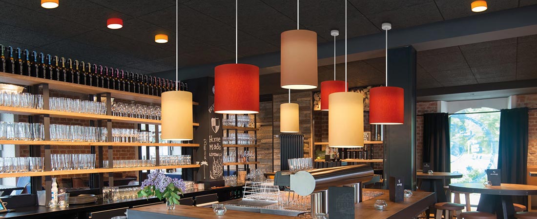 TOLEDO FLATLINER als Restaurantbeleuchtung