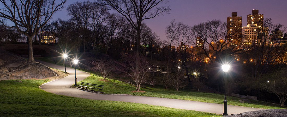 Central Park bei Nacht