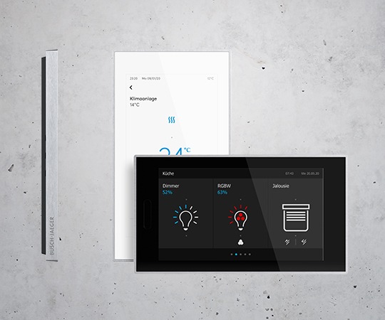 Busch-RoomTouch<sup>®</sup> schwarz und weiß