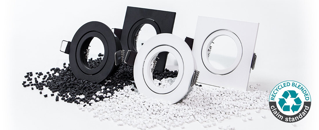 100 % recycelte und recyclingfähige Leuchten- sowie Konvertergehäuse