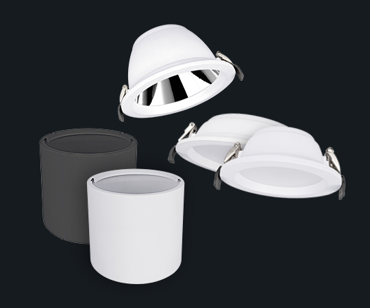 Produktbild auf schwarzem Grund des Downlight von Ledvance
